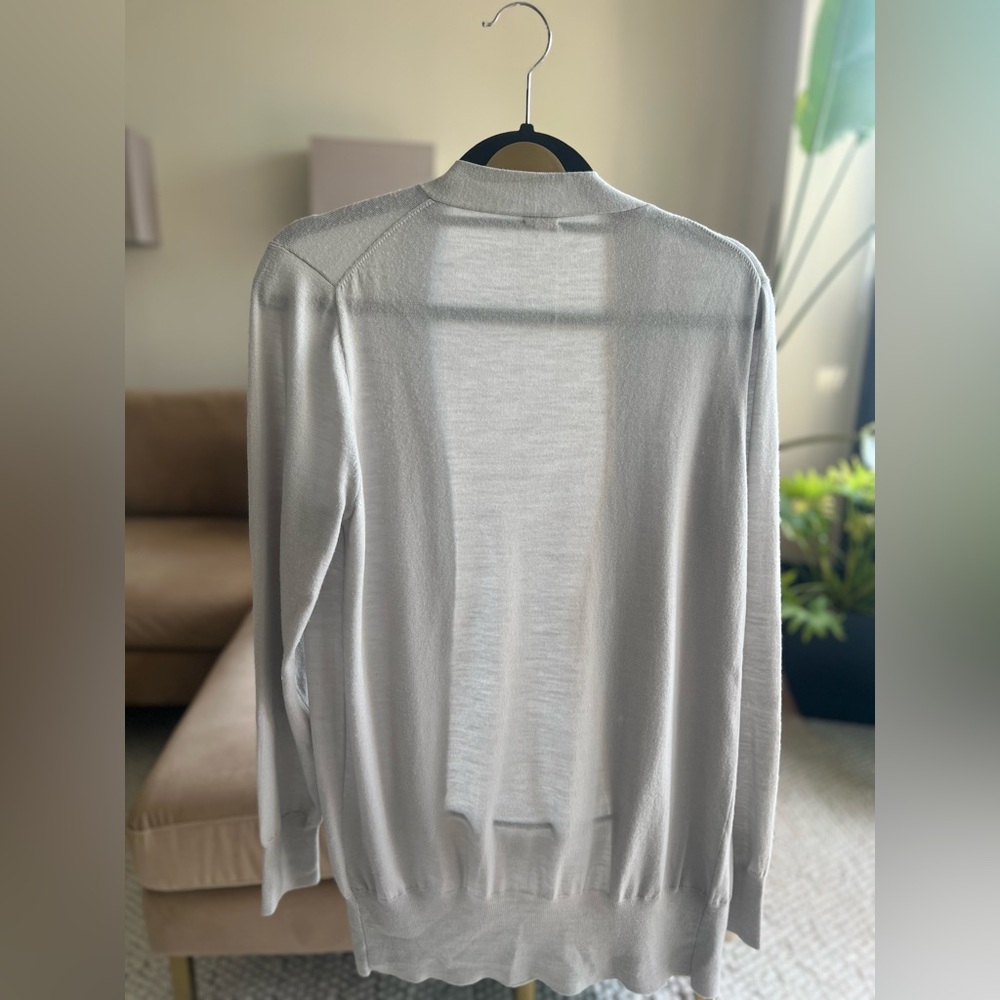 J.Crew Lightweight Greige Long Cardigan | Size XL - Picture 2 of 4